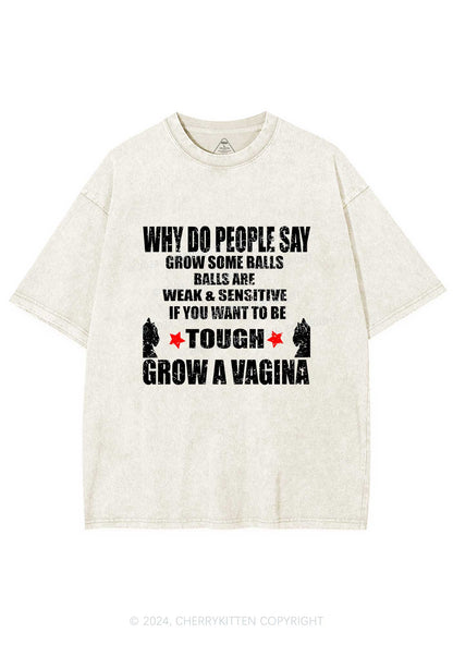 Grow Tough Y2K Washed Tee Cherrykitten