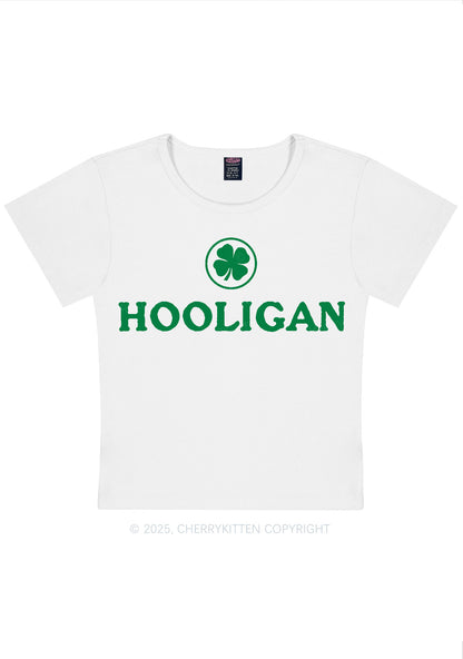 Irish Hooligan St Patricks Y2K Baby Tee Cherrykitten