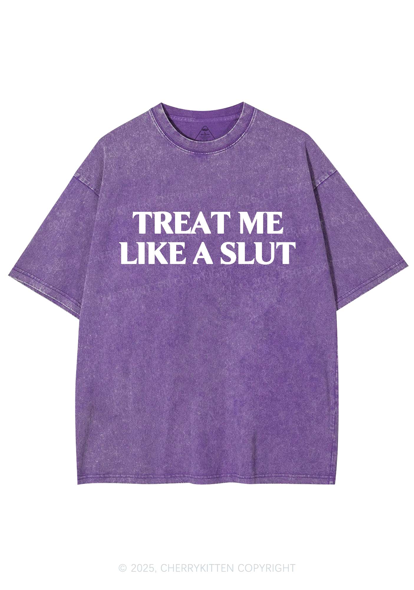 Treat Me Like A Slxt Y2K Washed Tee Cherrykitten