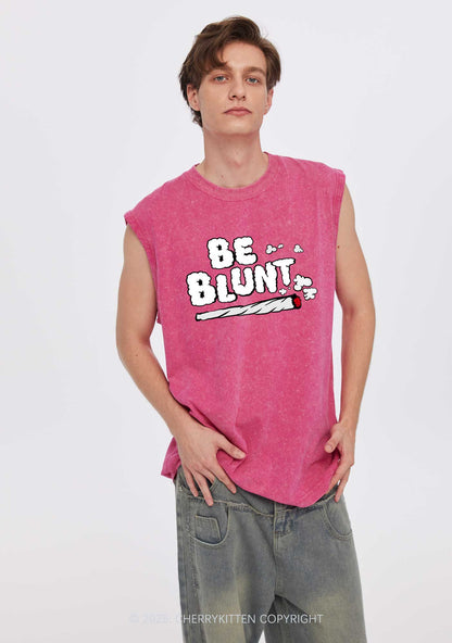 Be Blunt Y2K Washed Tank Cherrykitten