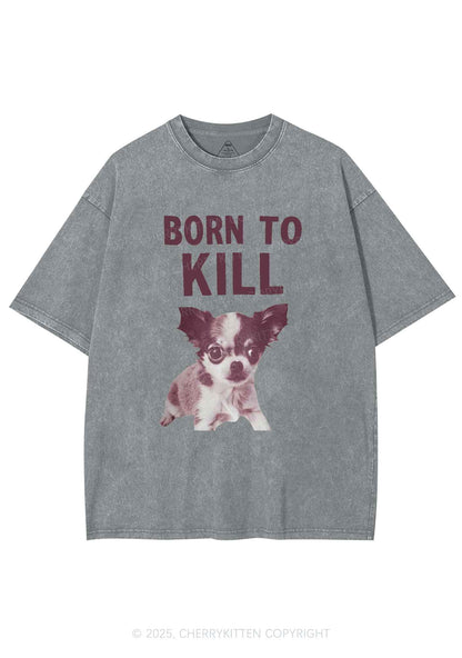 Born To Kill Y2K Washed Tee Cherrykitten