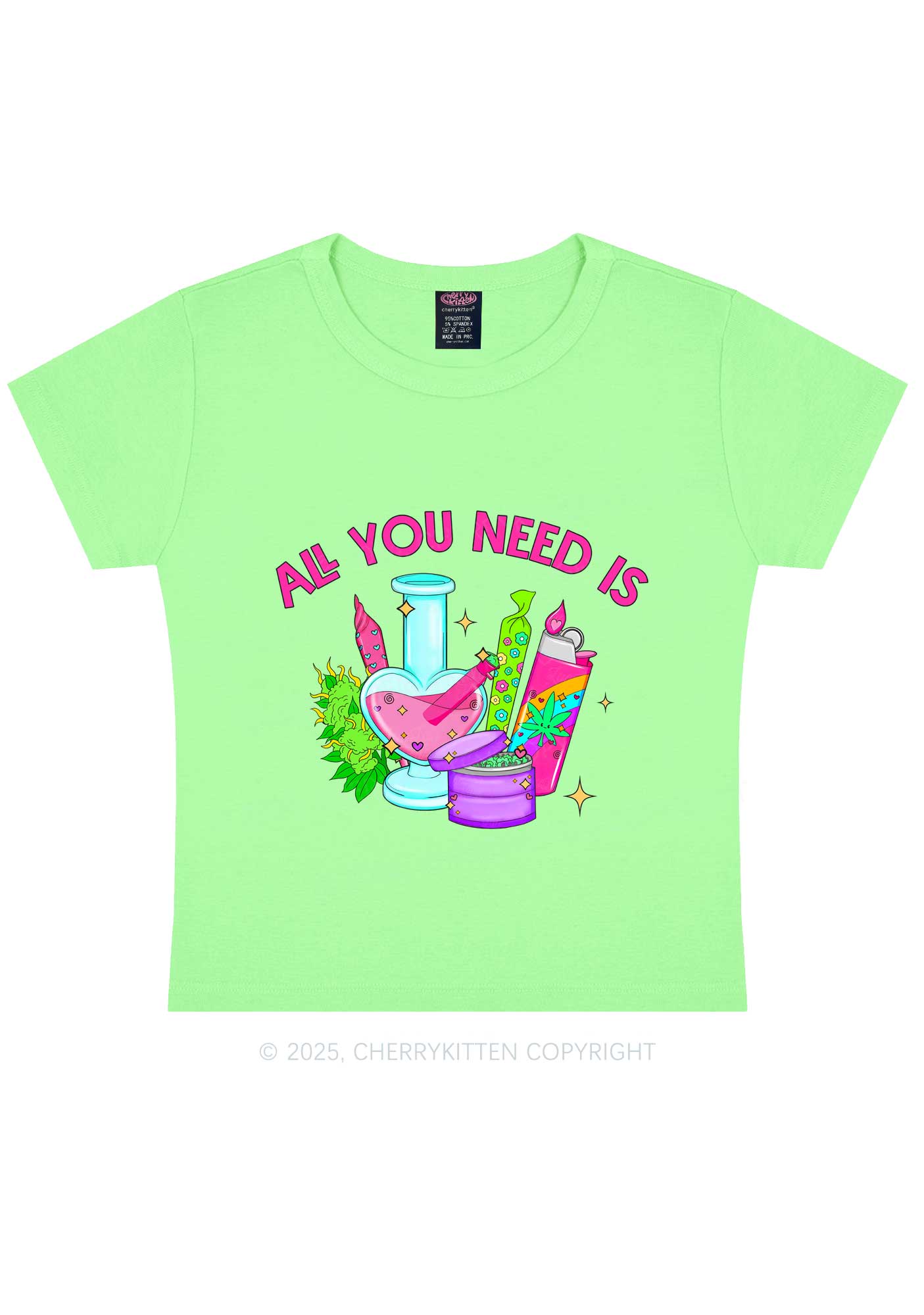 All You Need Is Y2K Baby Tee Cherrykitten