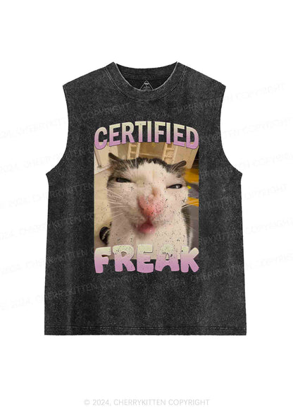 Certified Freak Y2K Washed Tank Cherrykitten