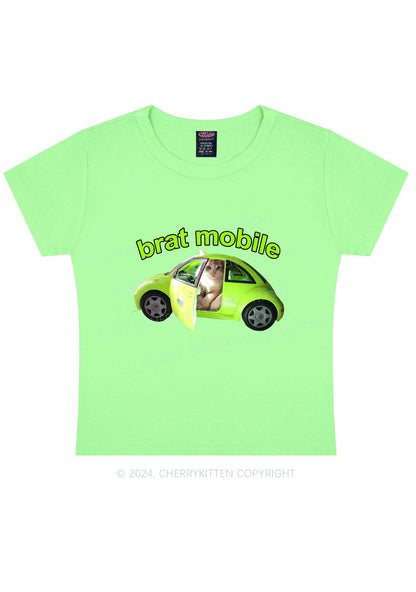 Brat Mobile Y2K Baby Tee Cherrykitten