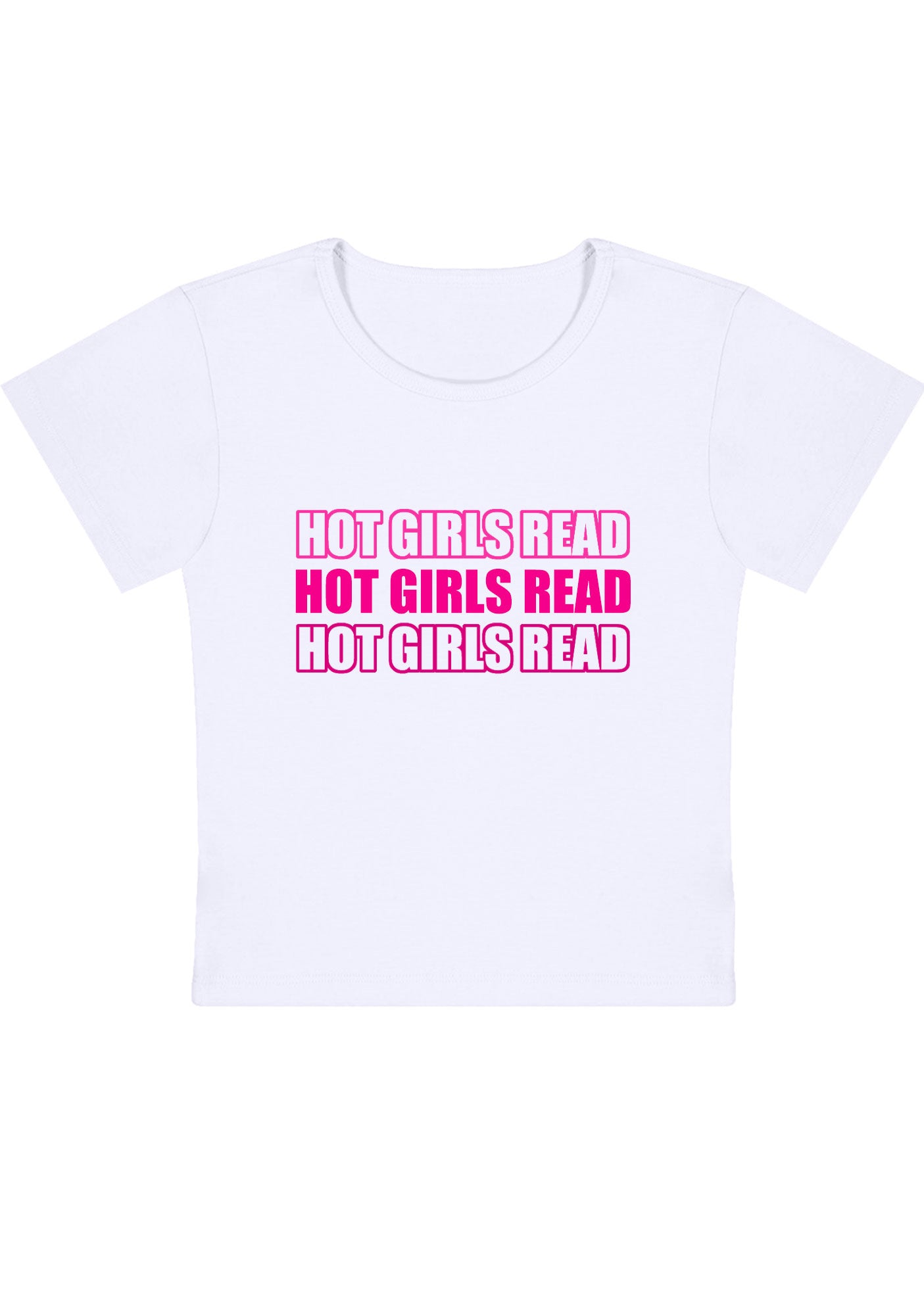 Hot Girls Read Y2K Baby Tee