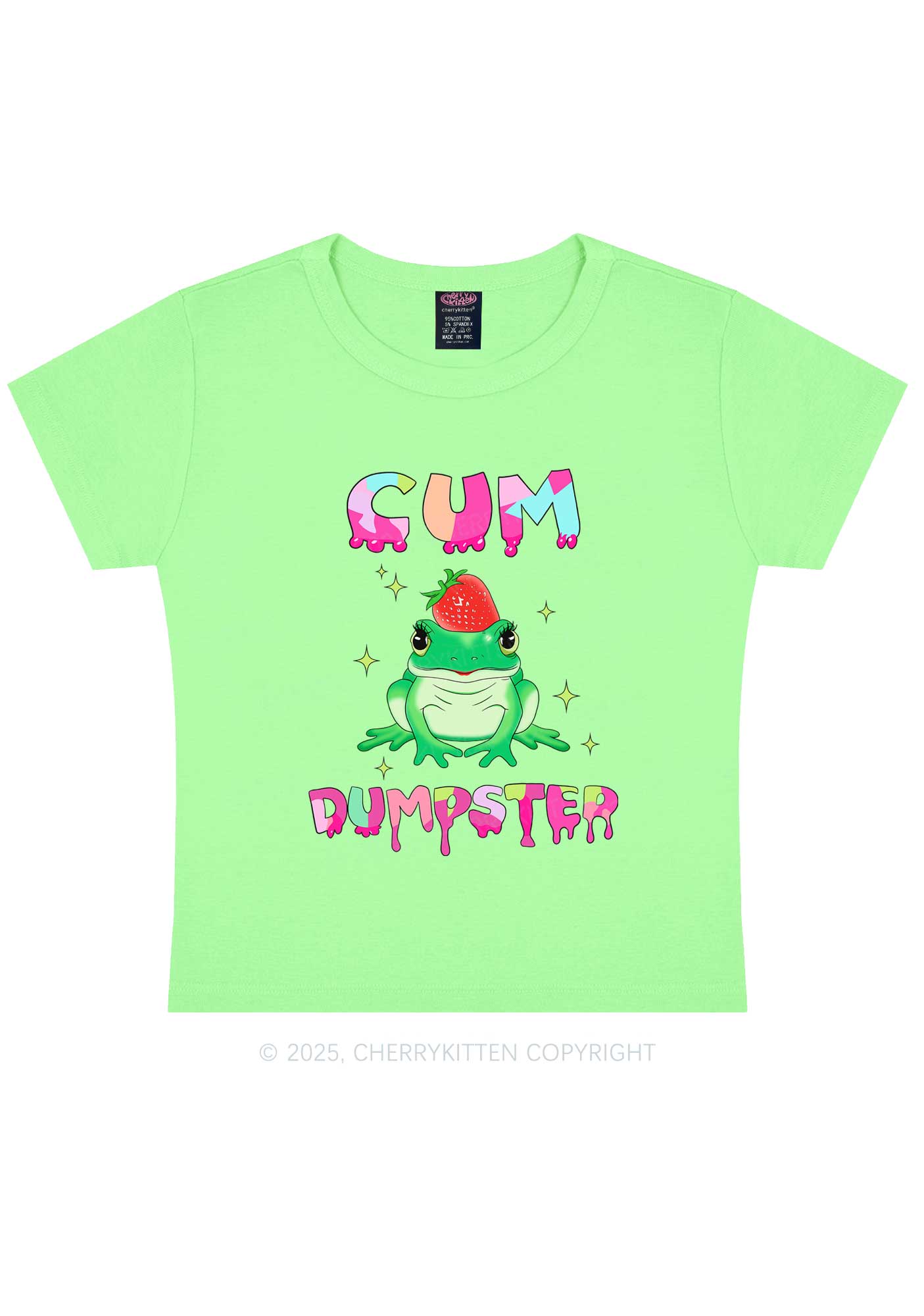 Frog Cxm Dumpster Y2K Baby Tee Cherrykitten