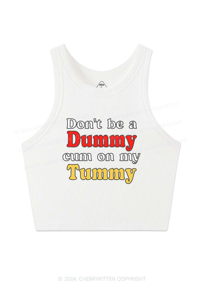 Dont Be A Dummy Y2K Crop Tank Top Cherrykitten