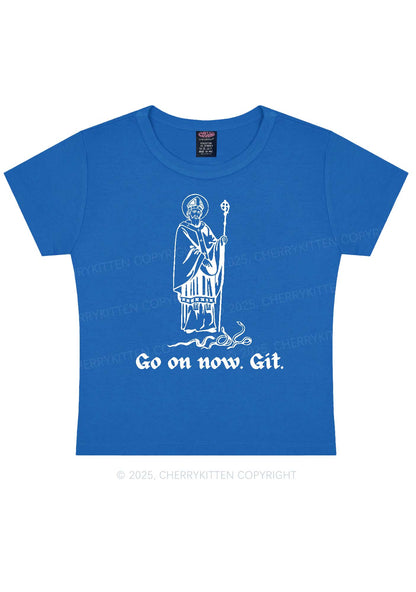 Go On Now Git St Patricks Y2K Baby Tee Cherrykitten