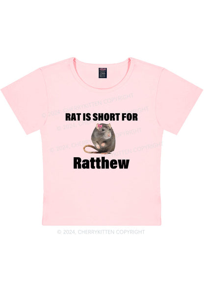 Rat Is For Ratthew Y2K Baby Tee Cherrykitten