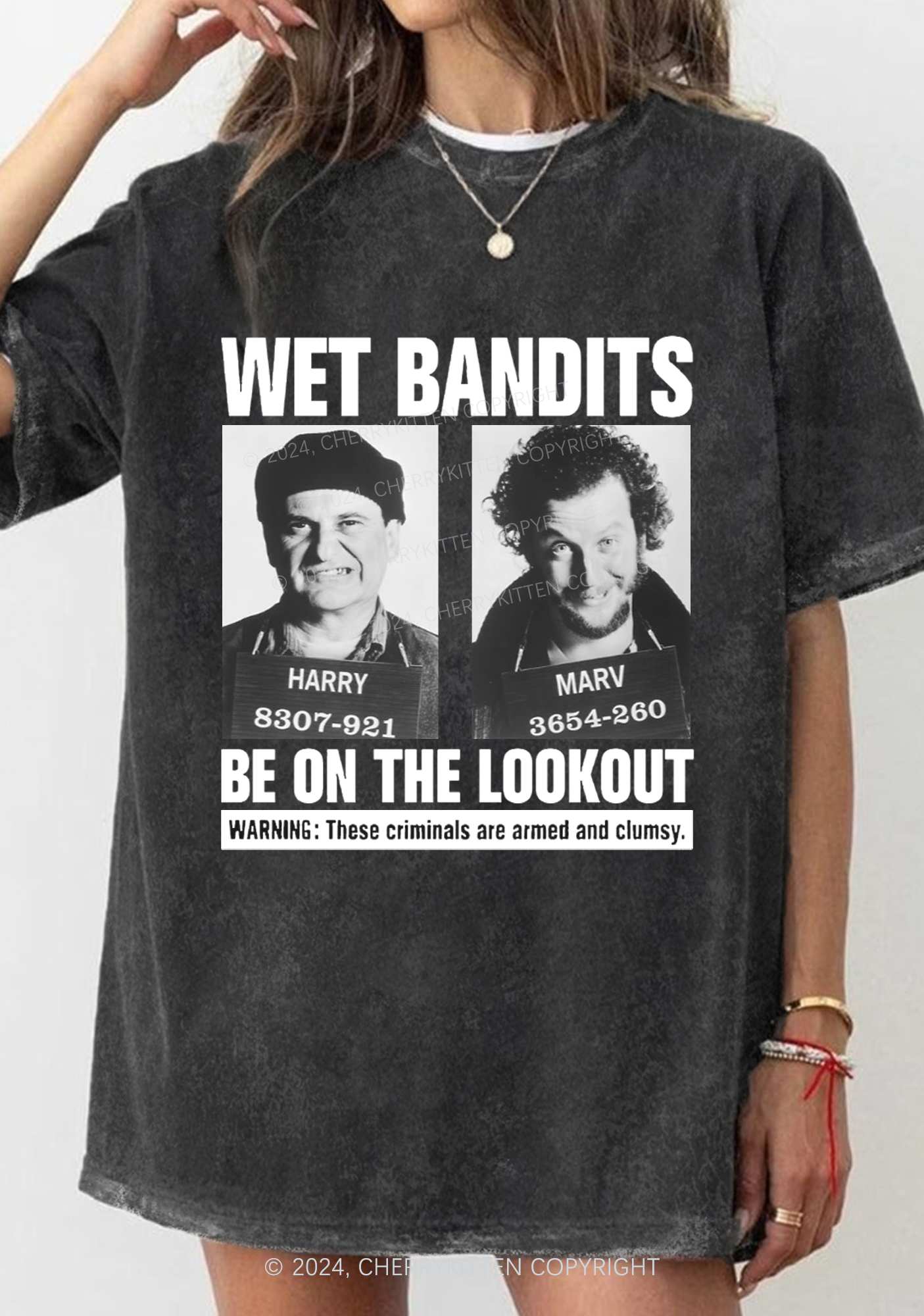 Christmas Wet Bandits Y2K Washed Tee Cherrykitten