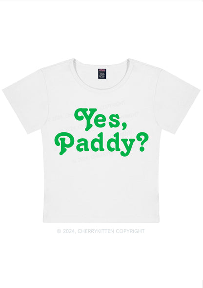 Yes Paddy St Patricks Y2K Baby Tee Cherrykitten