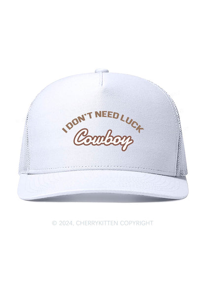 Luck Cowboy Y2K Trucker Mesh Hat Cherrykitten