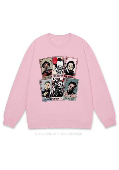 Horror Characters Photos Halloween Y2K Sweatshirt Cherrykitten