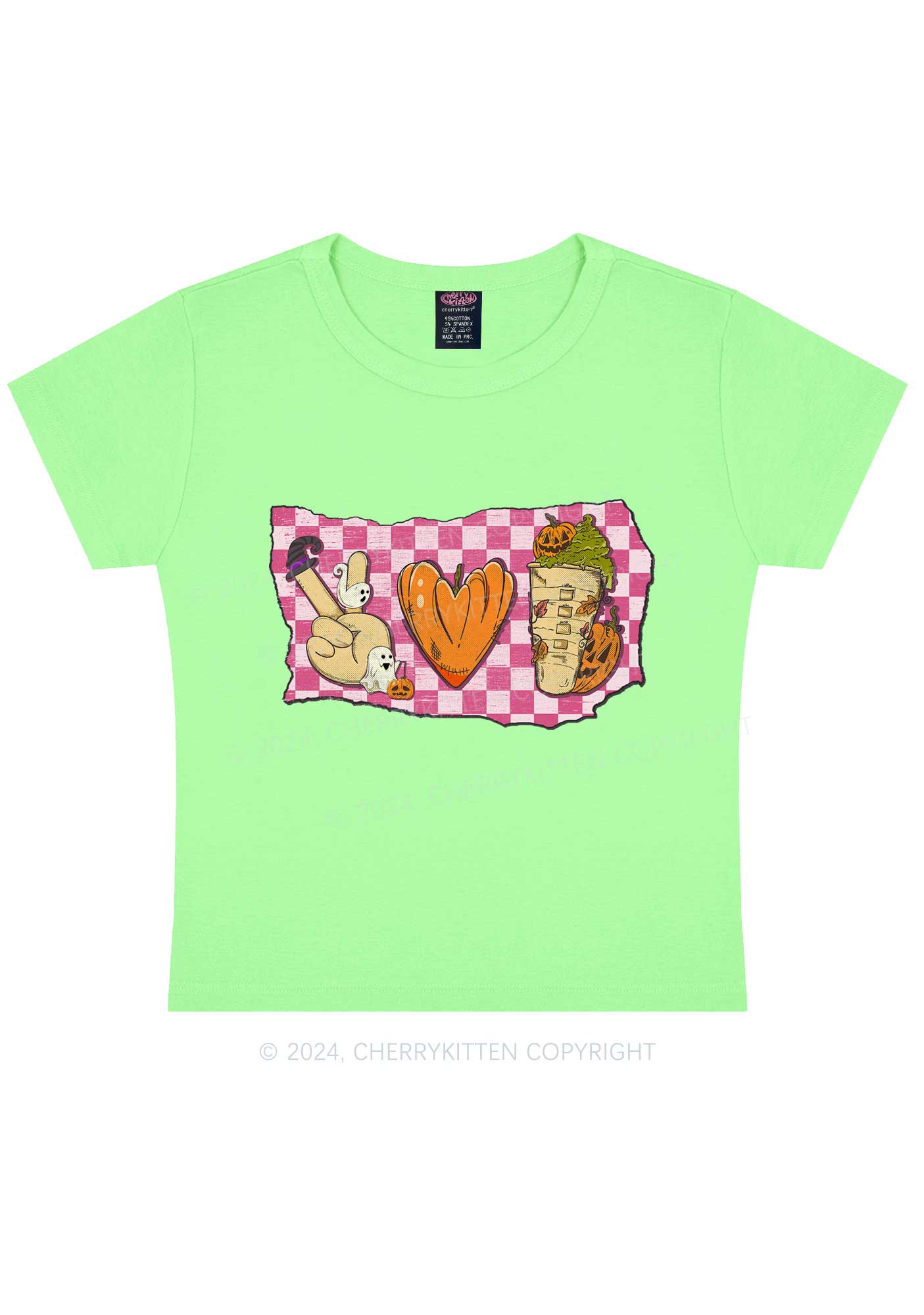 Halloween Pumpkin Juice Y2K Baby Tee Cherrykitten