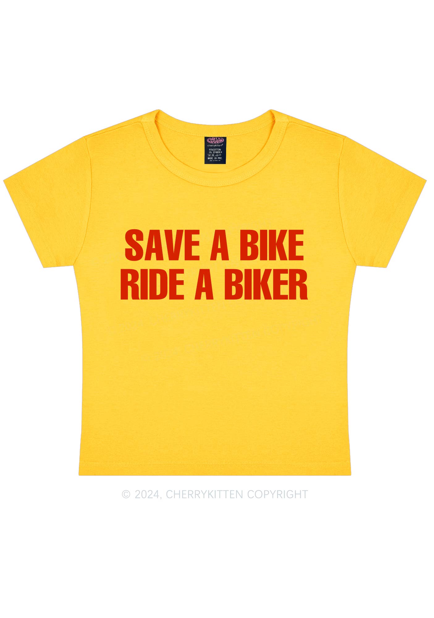 Save Bike Ride Biker Y2K Baby Tee Cherrykitten