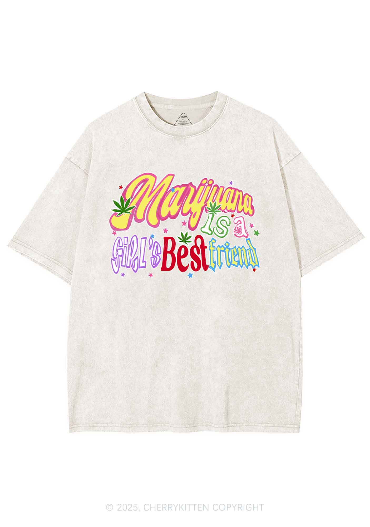 Girls Best Friend Y2K Washed Tee Cherrykitten