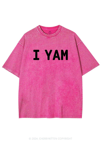 I Yam Y2K Valentine's Day Washed Tee Cherrykitten