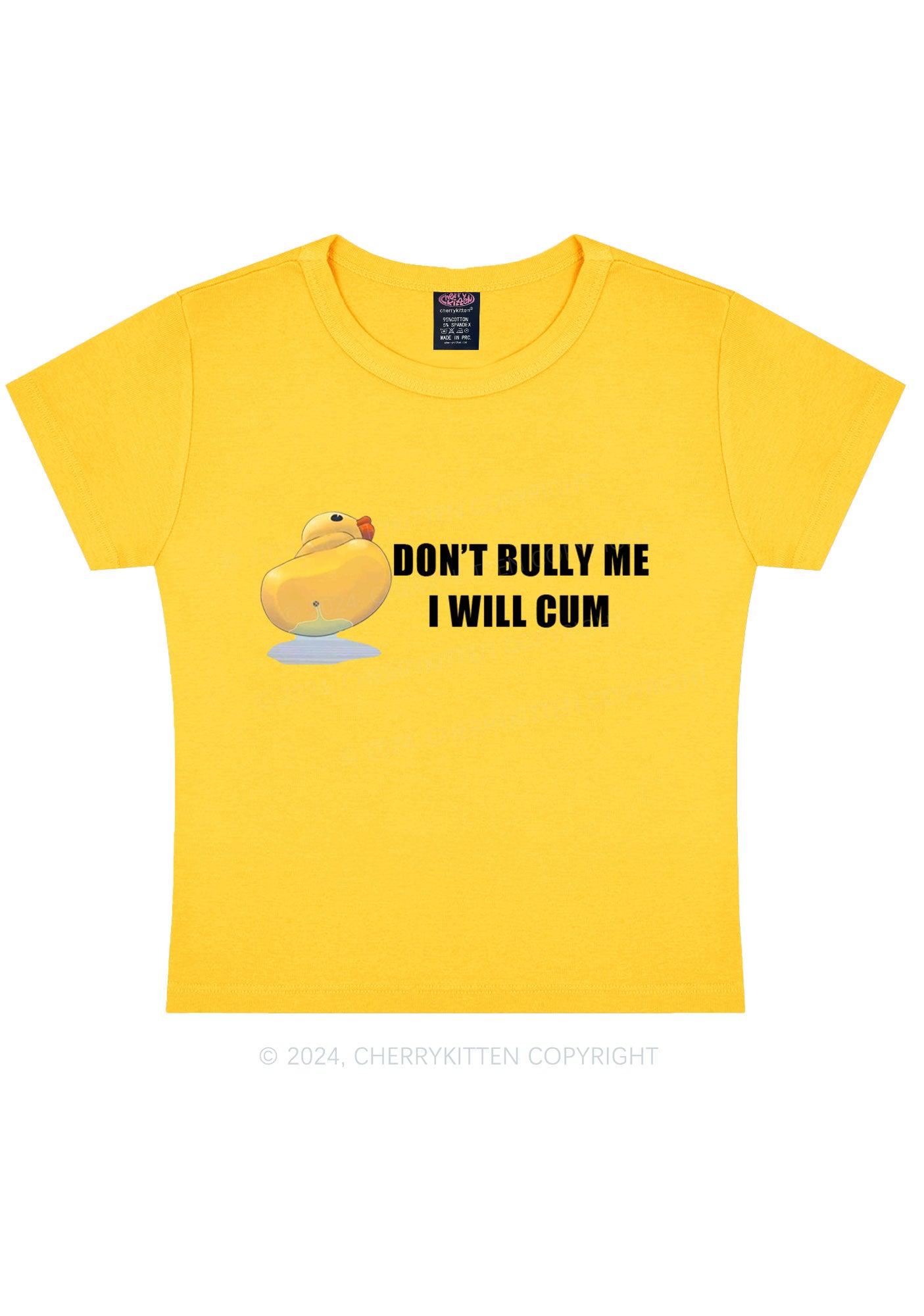 Don't Bully Duck Y2K Baby Tee Cherrykitten