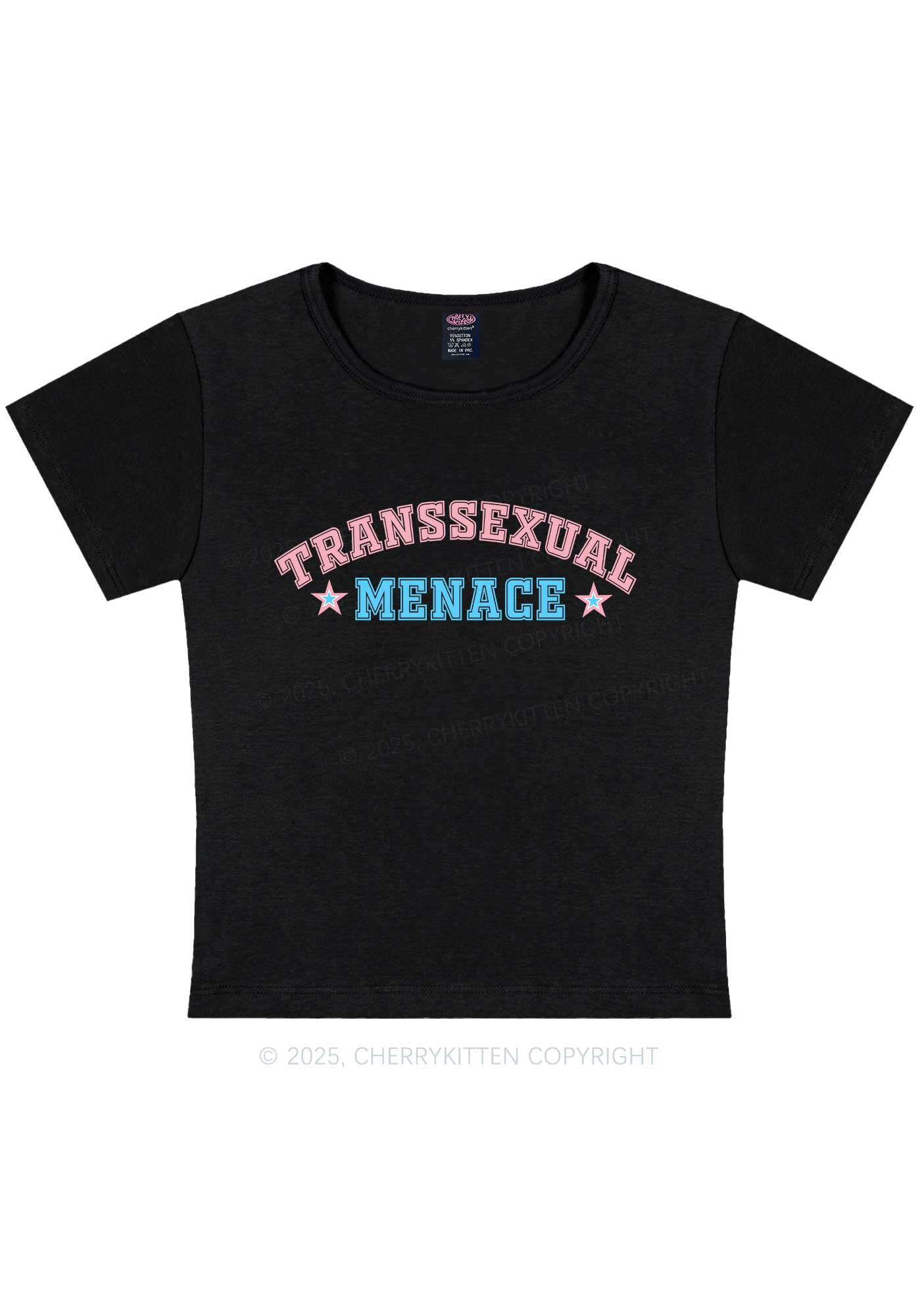 Transsexual Menace Y2K Baby Tee Cherrykitten