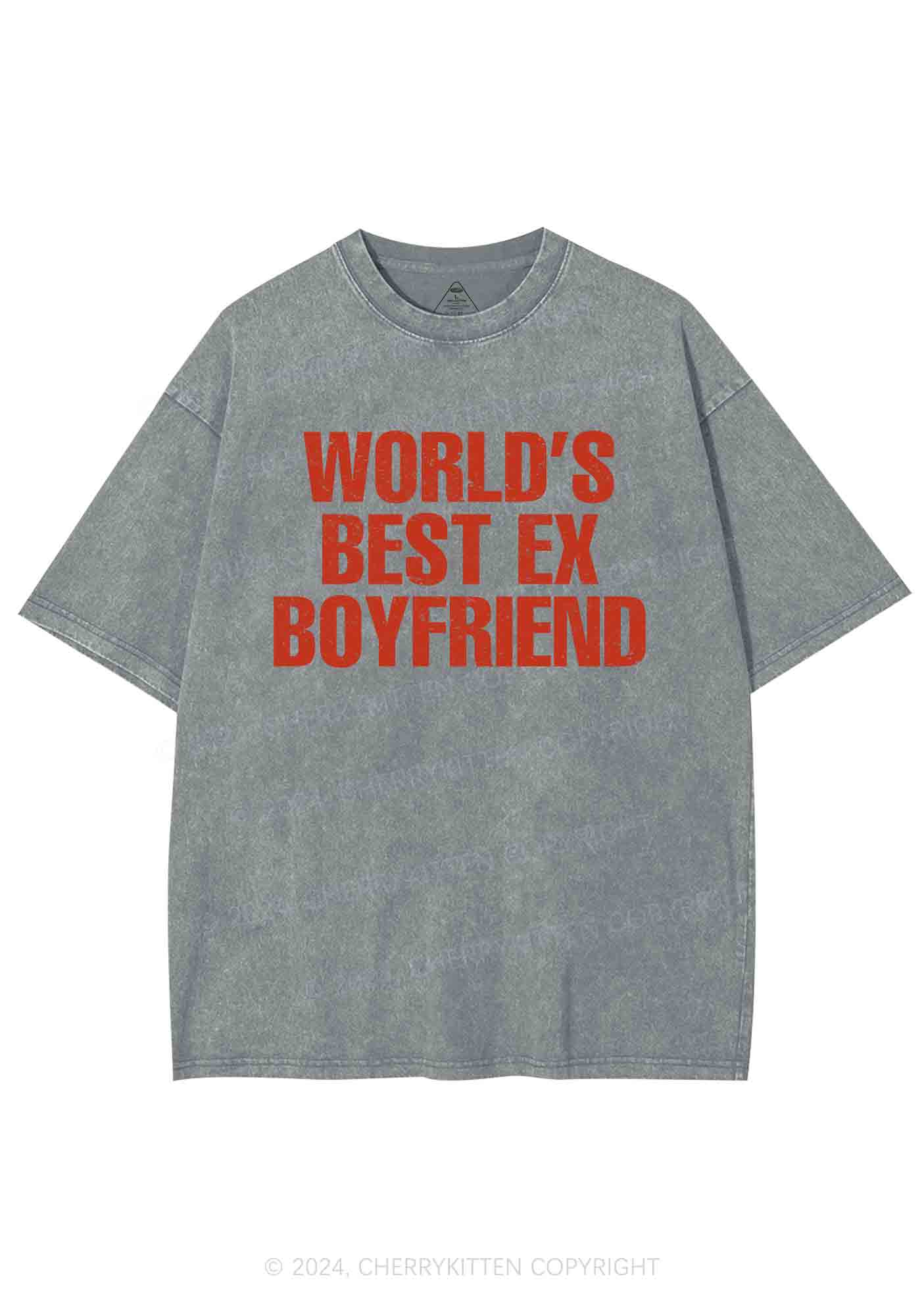 Best Ex Boyfriend Y2K Washed Tee Cherrykitten