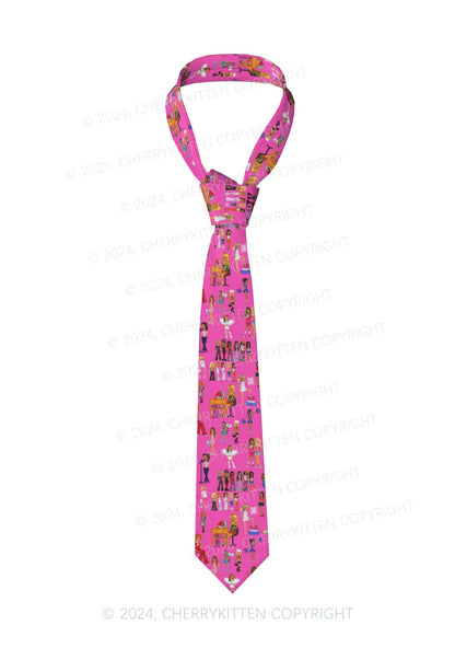 Hot Pink Fairy Girls Y2K Necktie Cherrykitten