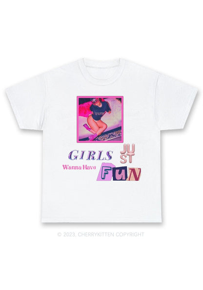 Girls Fun Y2K Chunky Shirt Cherrykitten