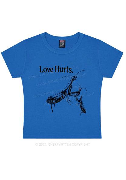 Love Hurts Y2K Valentine's Day Baby Tee Cherrykitten