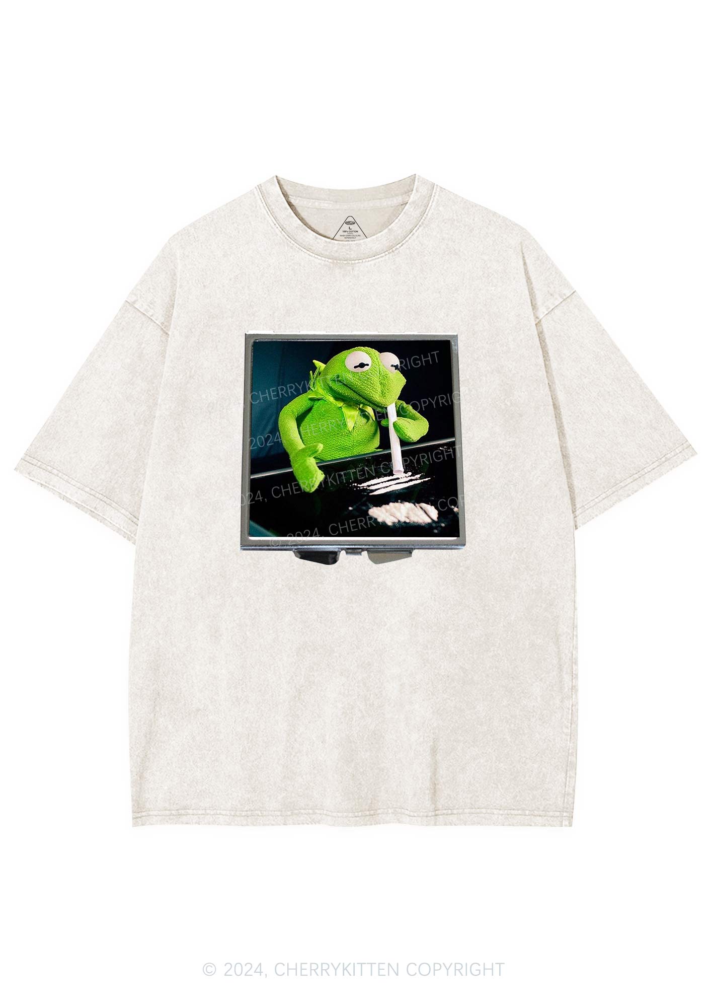 Special Cola Frog Y2K Washed Tee Cherrykitten