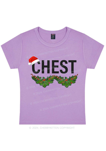 Christmas Chest Y2K Baby Tee Cherrykitten