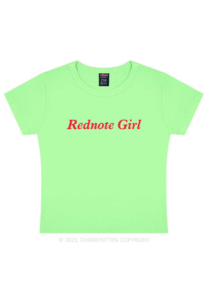 Rednote Girl Y2K Baby Tee Cherrykitten