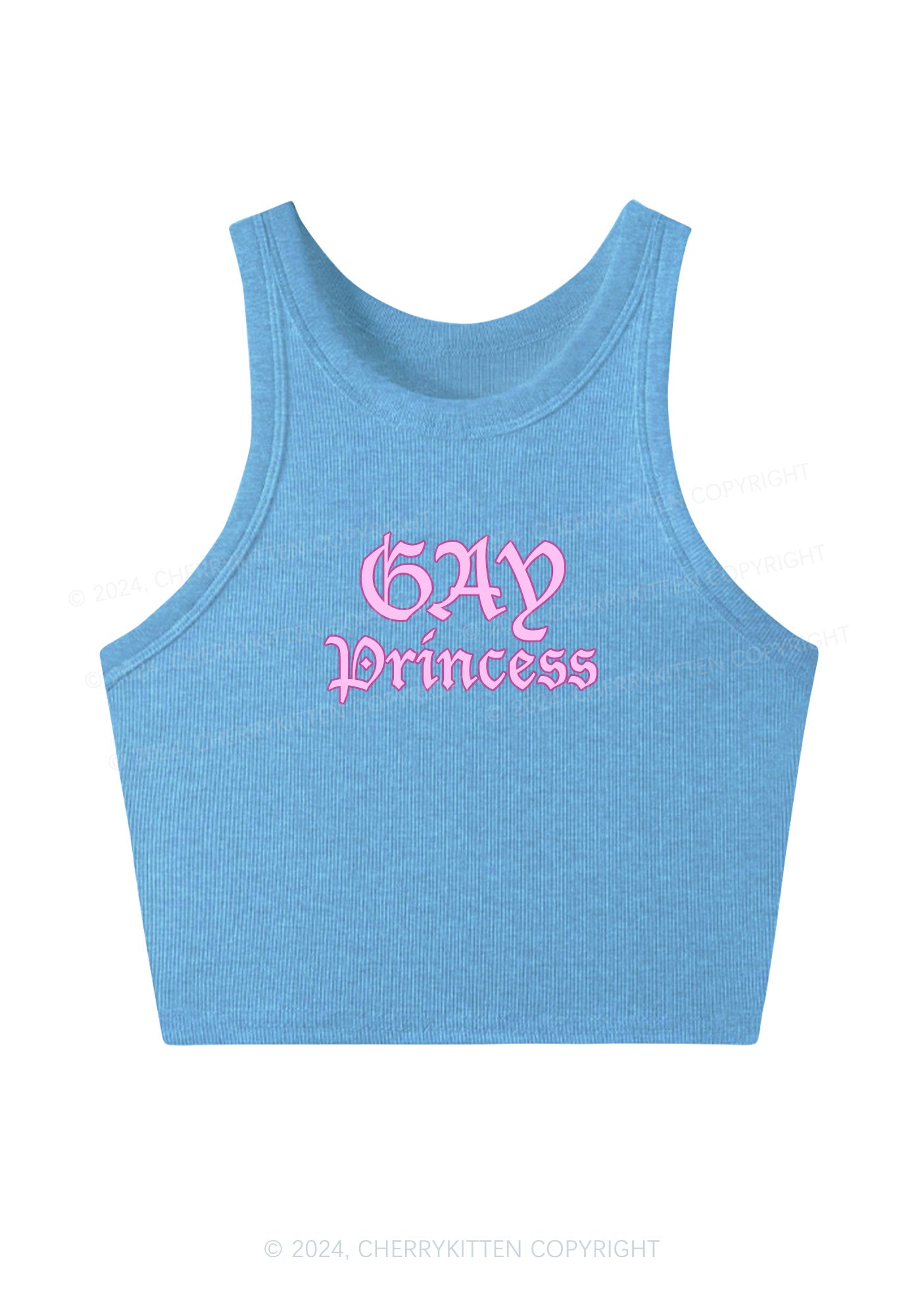 Gay Princess Y2K Crop Tank Top Cherrykitten