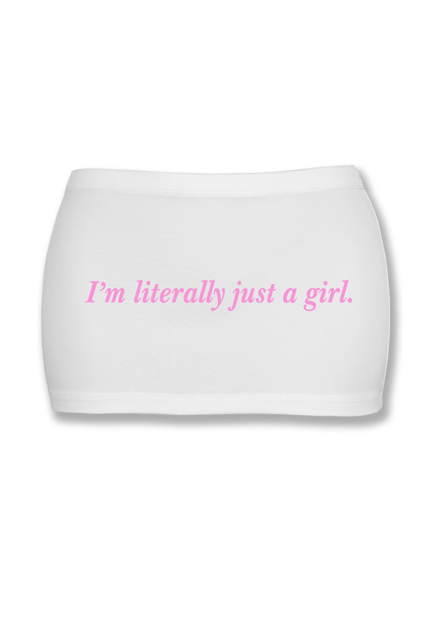 Literally Just A Girl Y2K Mini Hip Skirt Cherrykitten