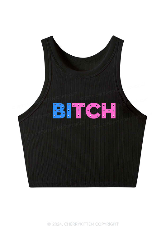 Bisexual Bixxh Y2K Crop Tank Top Cherrykitten