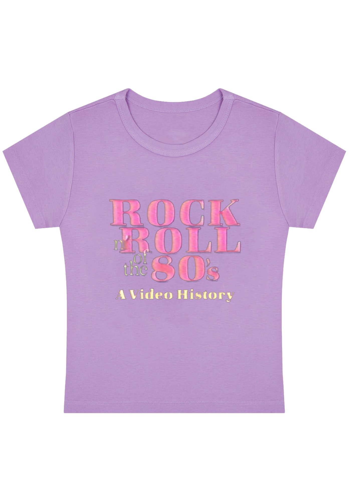 Curvy Rock Roll 80's Baby Tee