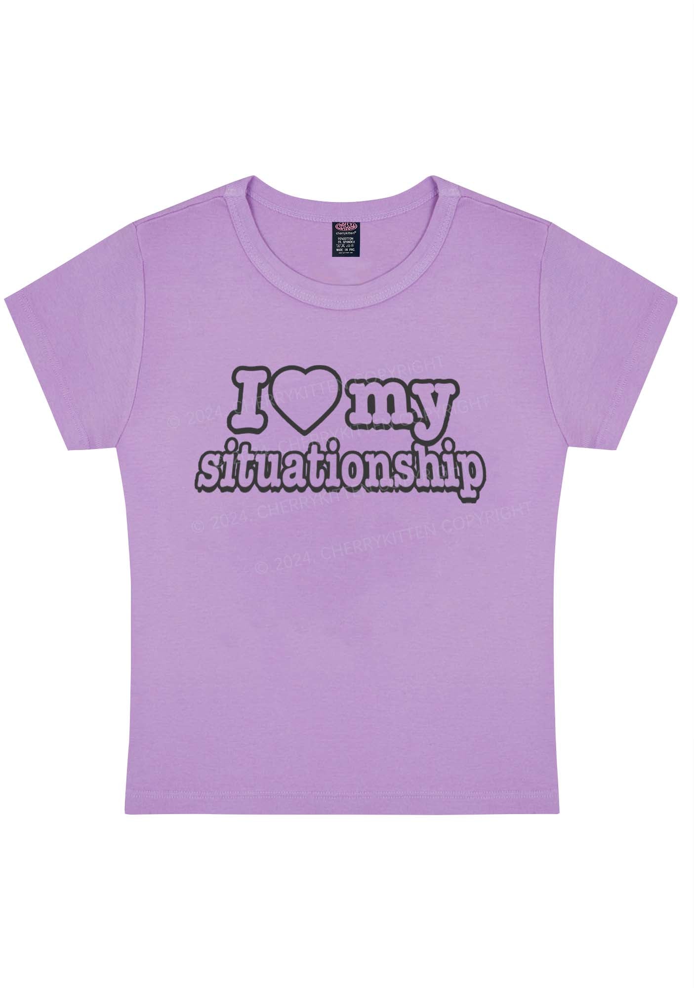 I Love My Situationship Y2K Baby Tee Cherrykitten