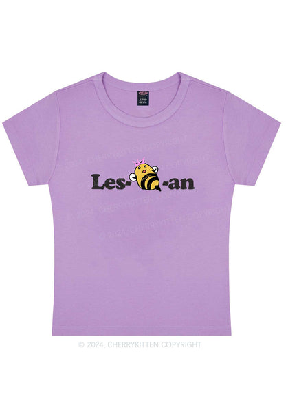 Lesbeean Y2K Baby Tee Cherrykitten