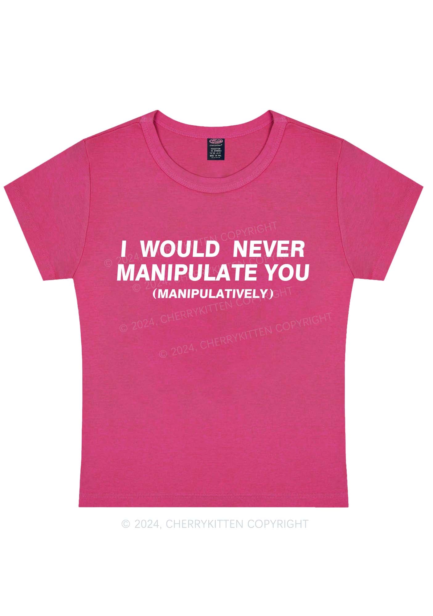 Manipulate You Y2K Baby Tee Cherrykitten