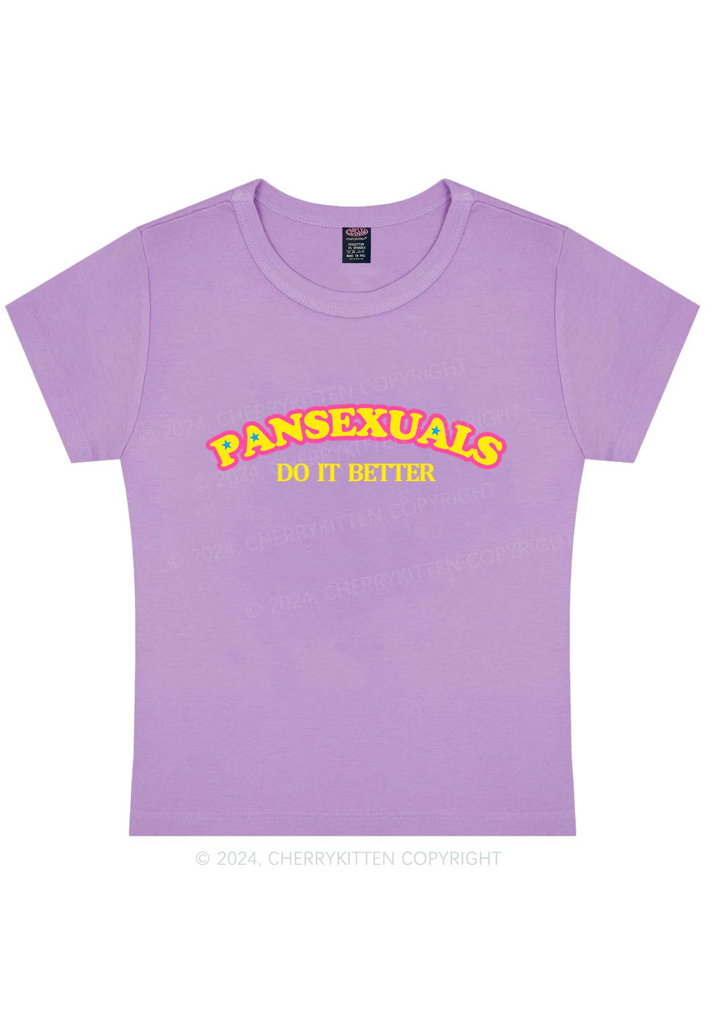 Curvy Pansexuals Do It Better Y2K Baby Tee Cherrykitten