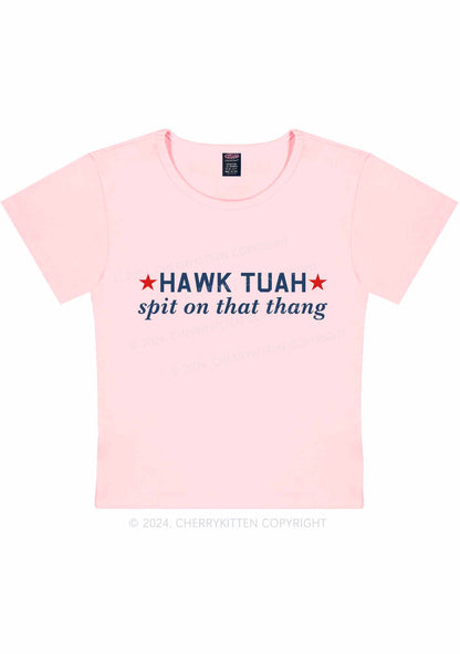 HAWK TUAH Y2K Baby Tee Cherrykitten