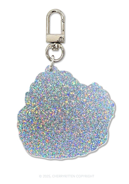 Aquarius Baby 1Pc Y2K Glitter Keychain Cherrykitten