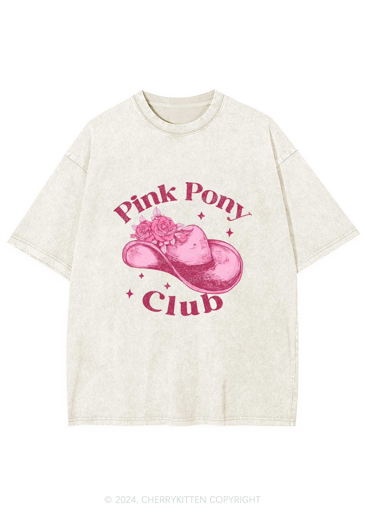 Pink Pony Club Y2K Washed Tee Cherrykitten