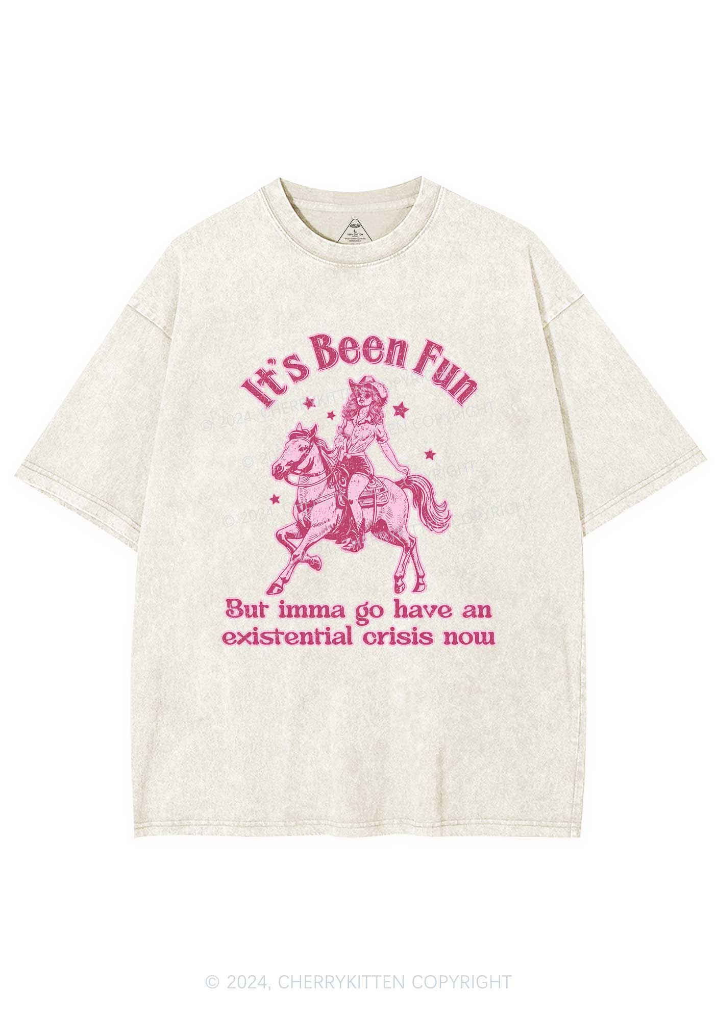 Cowgirl Existential Crisis Y2K Washed Tee Cherrykitten