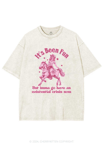 Cowgirl Existential Crisis Y2K Washed Tee Cherrykitten