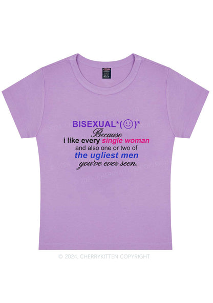 Bisexual Women Y2K Baby Tee Cherrykitten