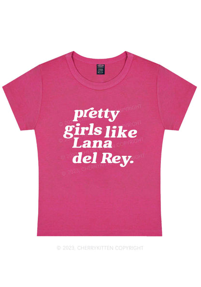 Curvy Pretty Girls Like LDR Y2K Baby Tee Cherrykitten