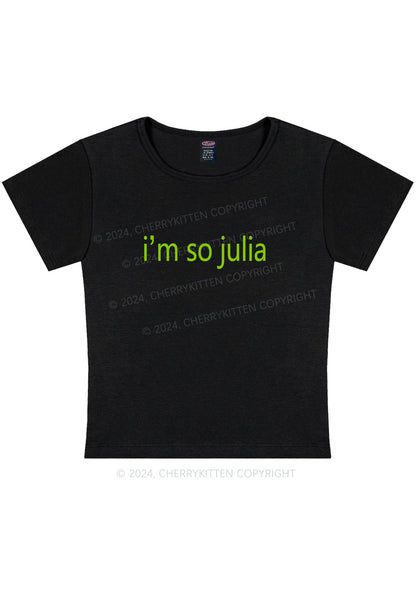 Curvy I'm So Julia Y2K Baby Tee Cherrykitten