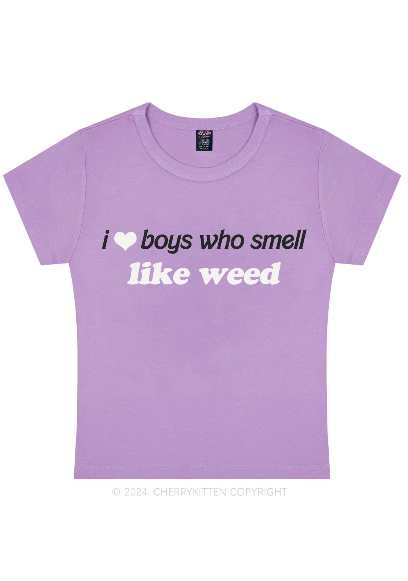 Boys Smell Like Wxxd Y2K Baby Tee Cherrykitten