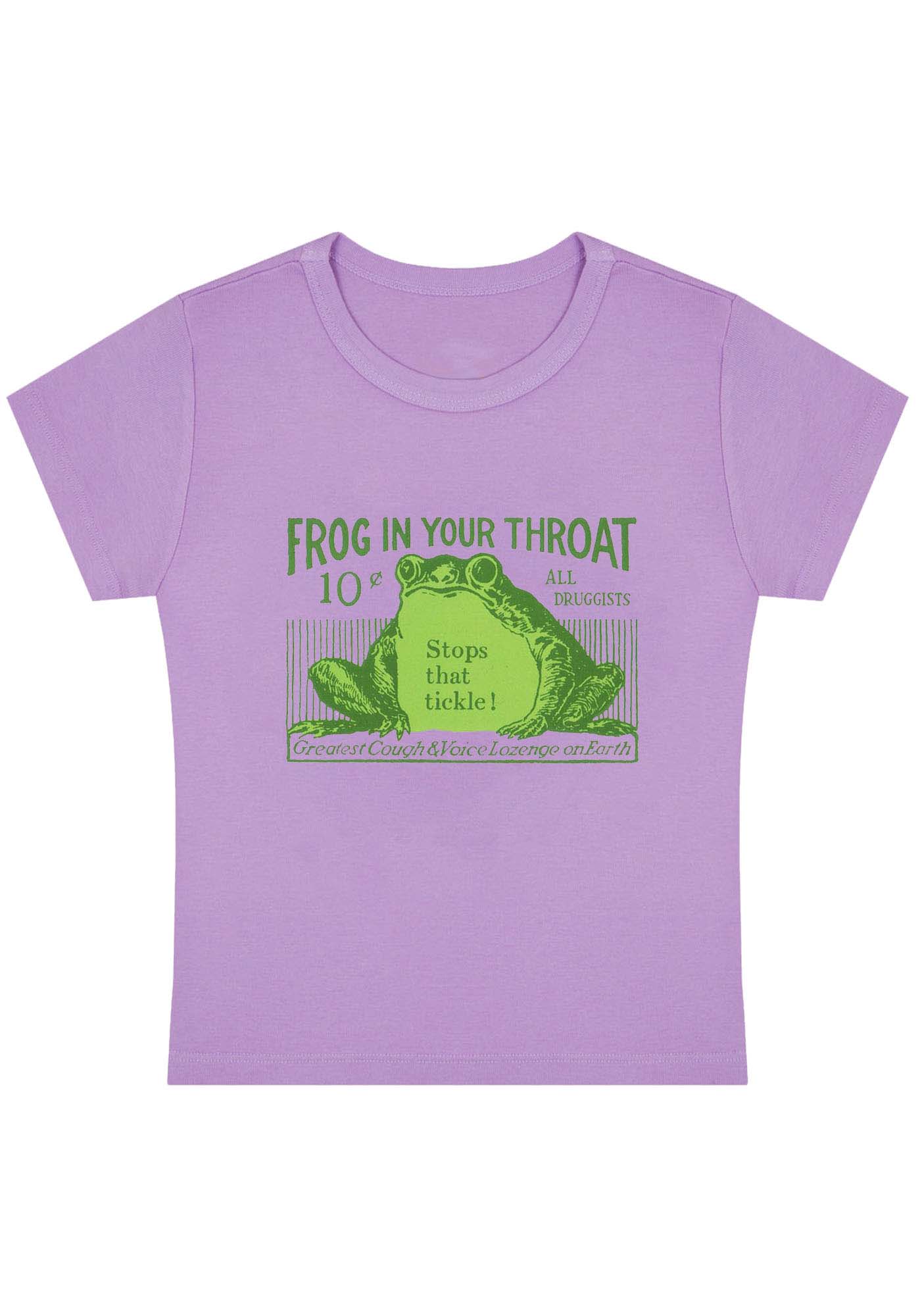 Curvy Frog In Your Throat Baby Tee