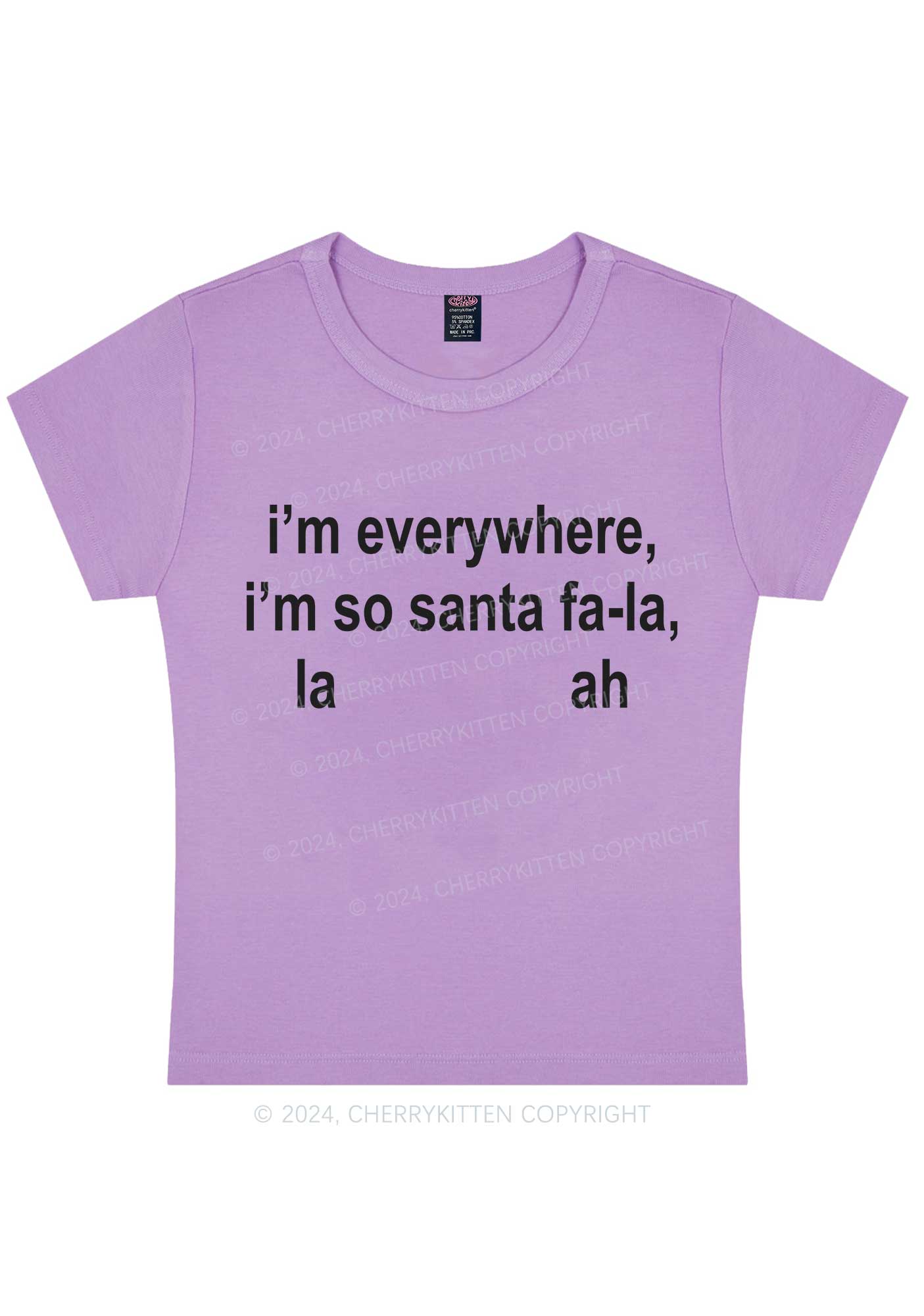 Christmas Im So Santa Y2K Baby Tee Cherrykitten