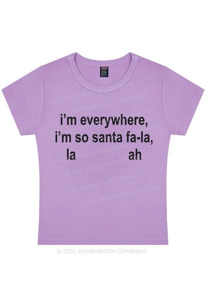 Christmas Im So Santa Y2K Baby Tee Cherrykitten